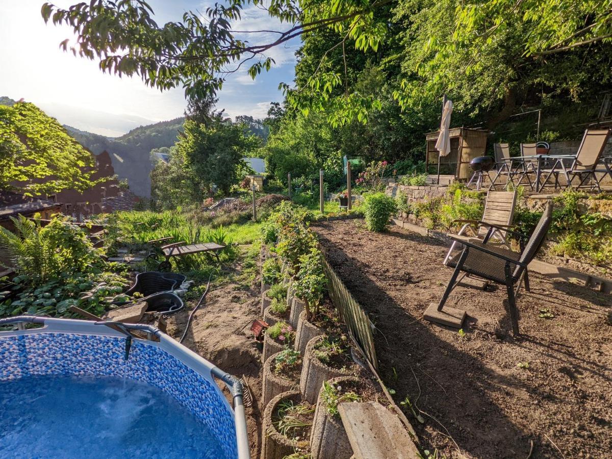 Urlaubsmagie - Bad Schandau Fusslaeufig, Garten, Pool - R1 Rathmannsdorf Exterior photo
